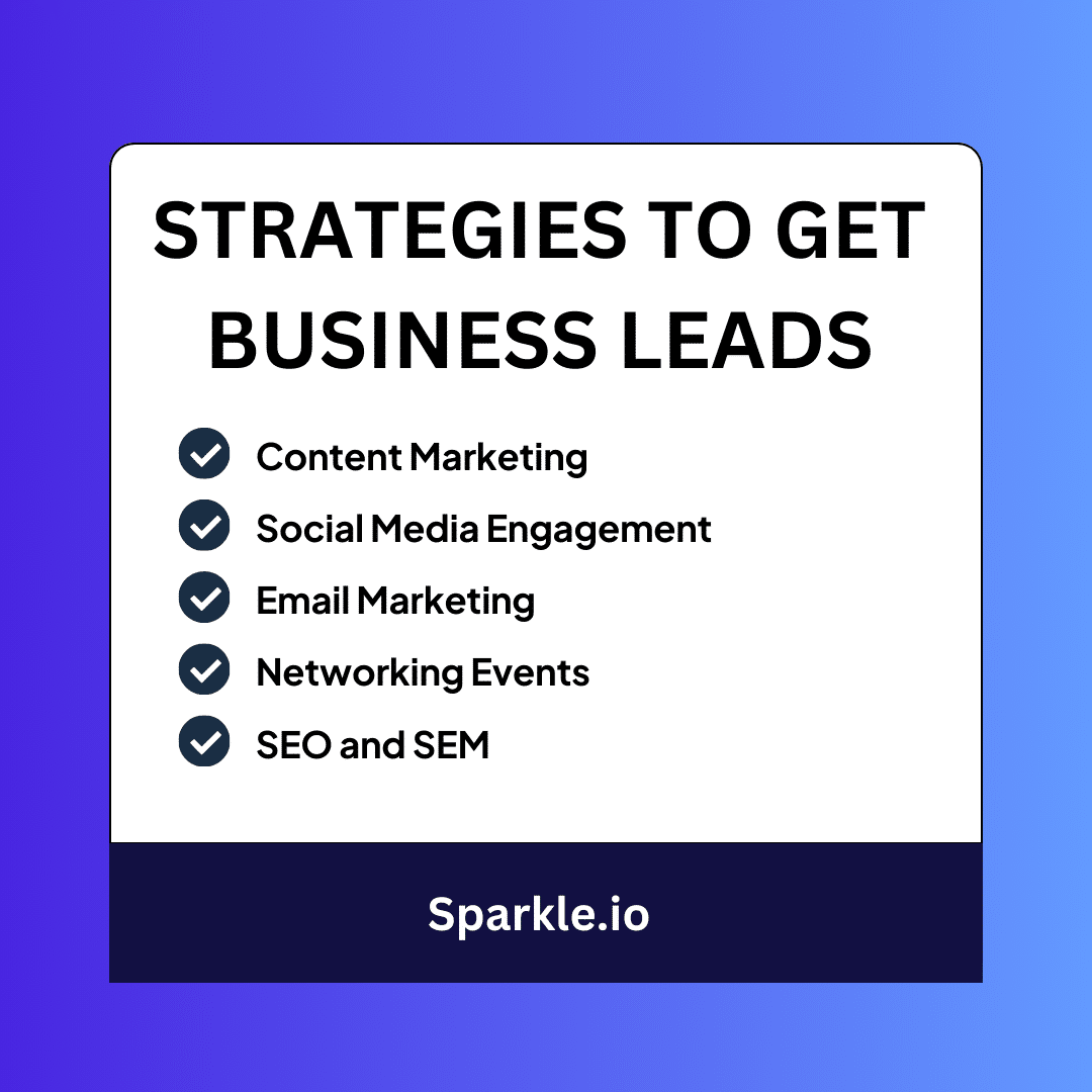 5 Strategies to Get Business Leads