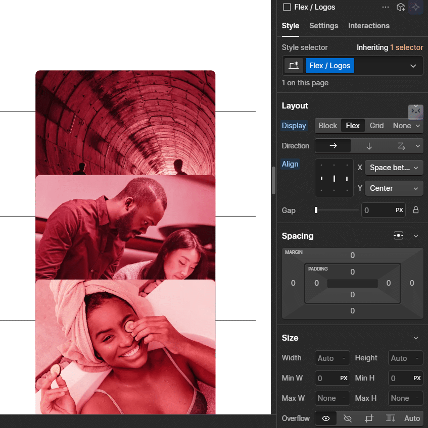 Use Flexbox or Grid for layout customization.